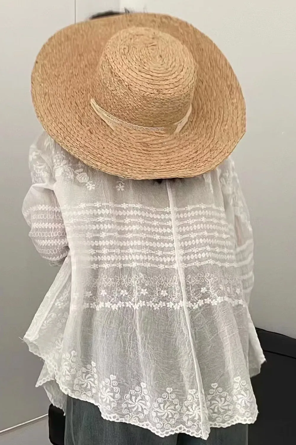 Long Sleeve Vintage Embroidered Casual Blouse Shirt