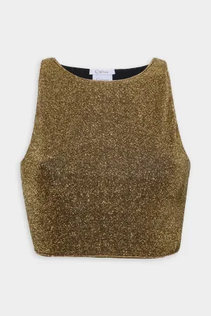 Lumiere Crop Top in Sand