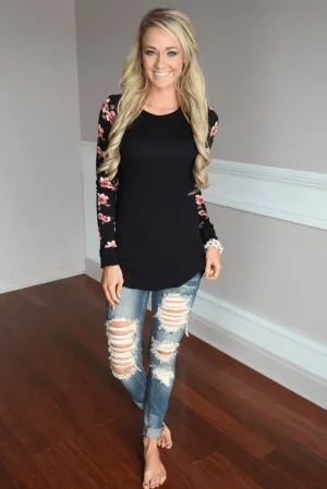 Making Magic Floral Sleeve Top