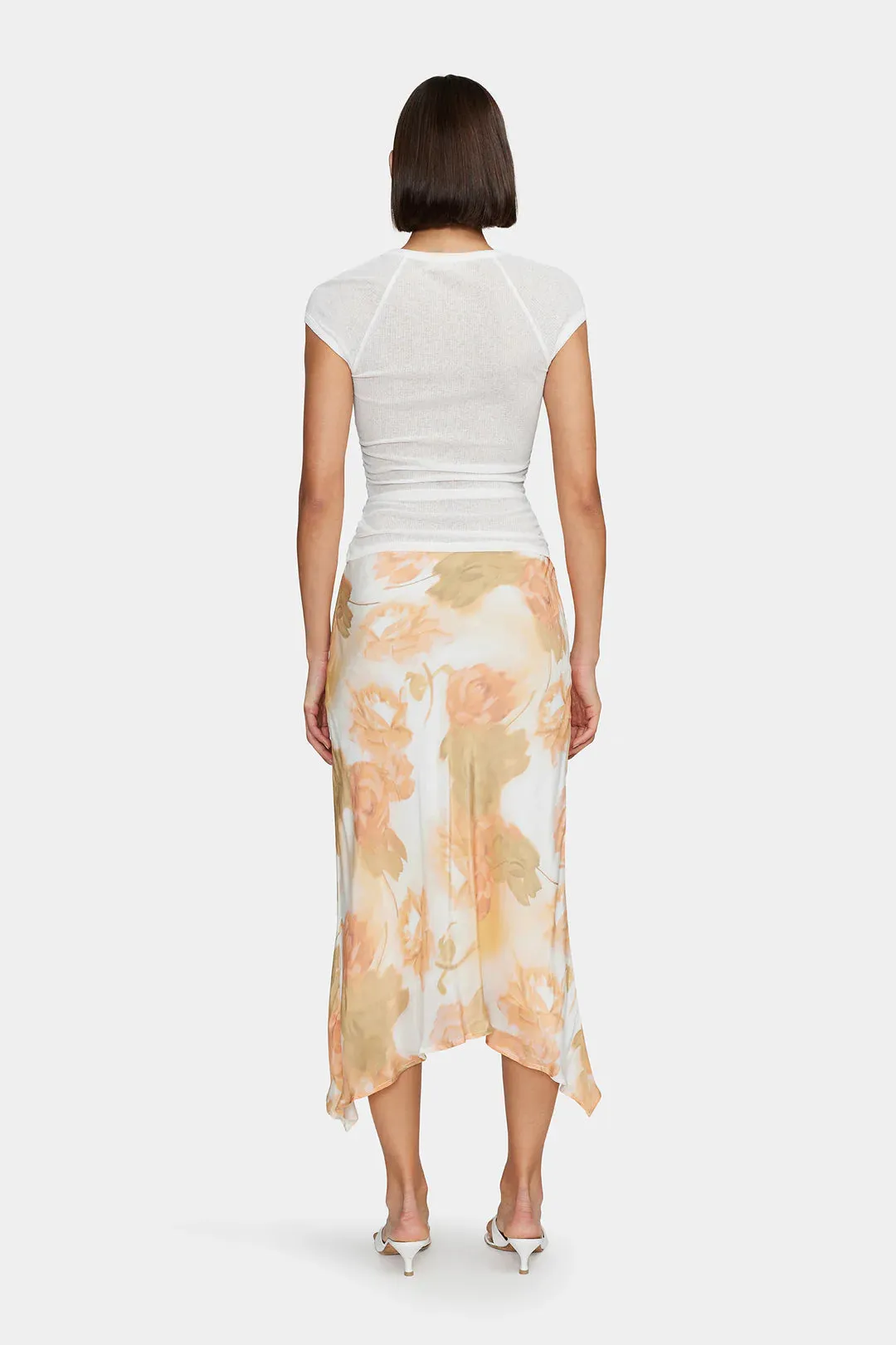 Martha Baby Tee White