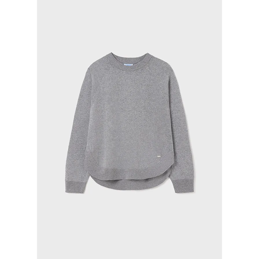Mayoral Long Sleeve Metallic Shimmer Top