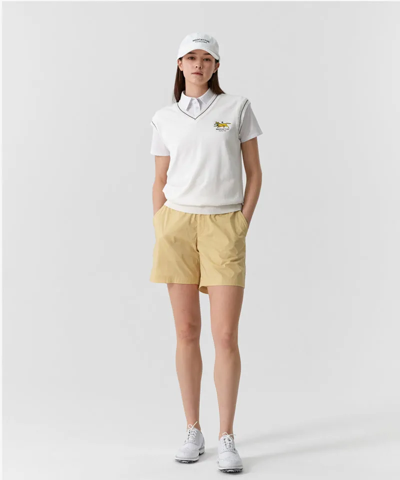 MCC V-Neck Sweater Vest - White