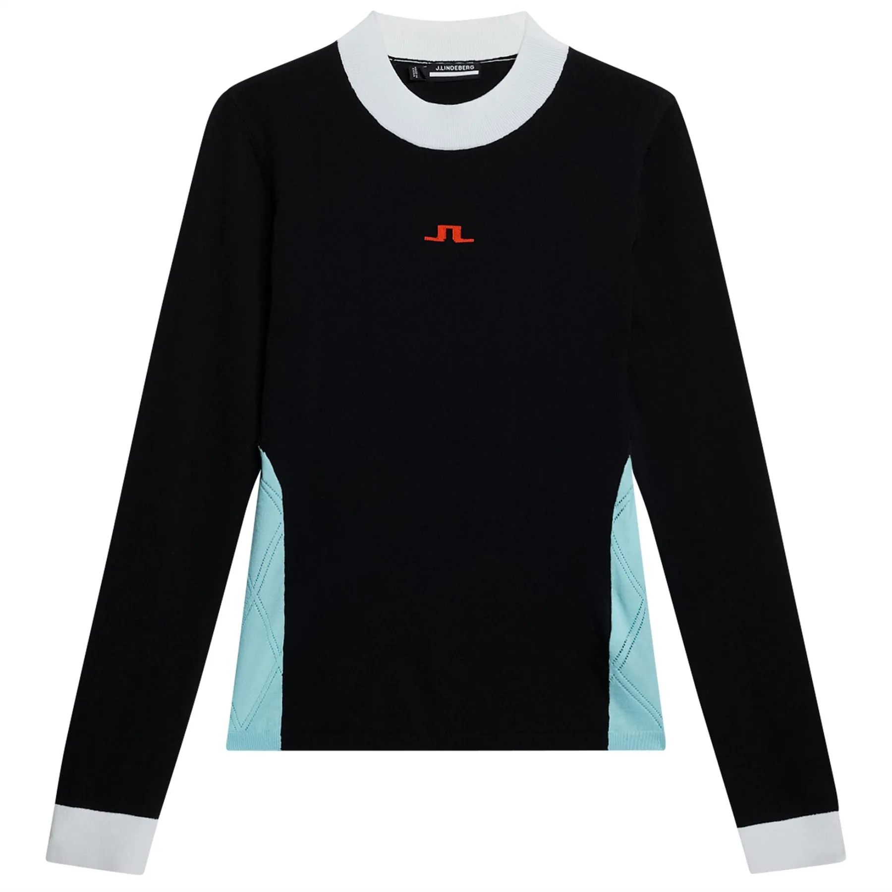 Meadow Mock Neck Knitted Sweater Black