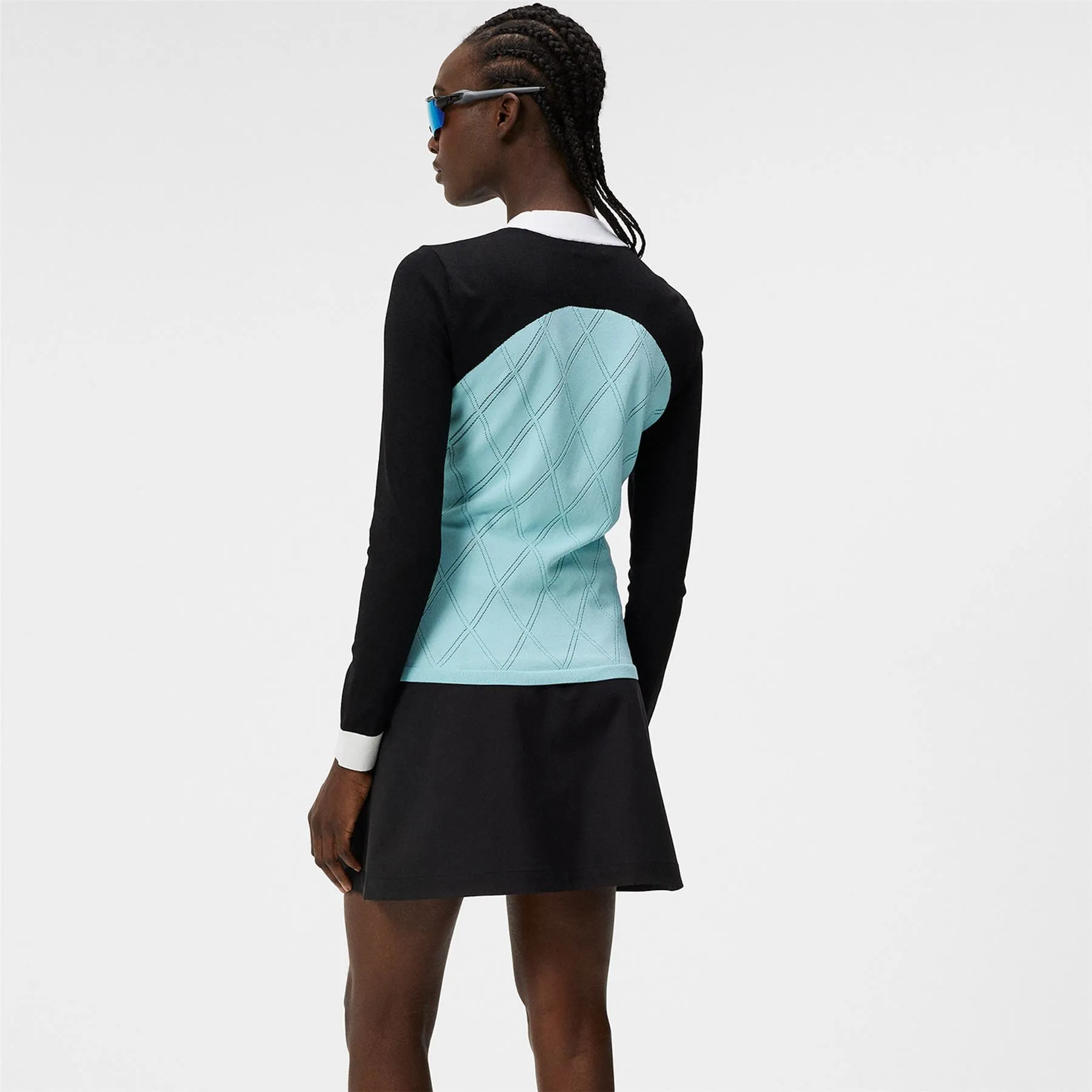Meadow Mock Neck Knitted Sweater Black