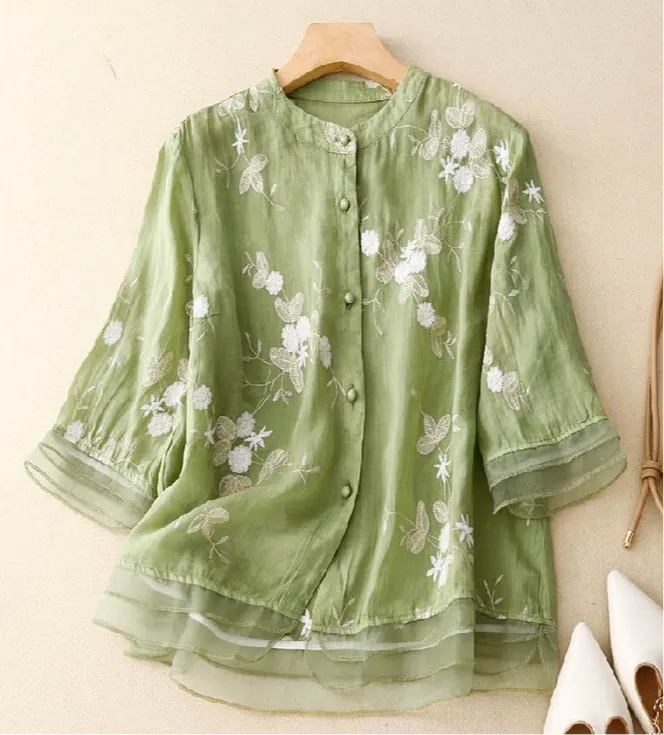 MEGGY - EMBROIDERED SHIRT