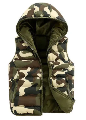 Mens & women Spring Autumn clothing fashion casual vest Men camouflage vests Men Down sleeveless jacket waistcoat