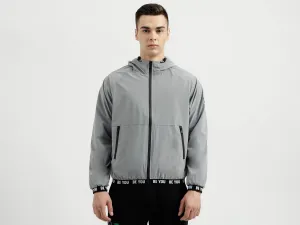 Men's Regular Fit Hooded Neck Tech Fabric Jacket