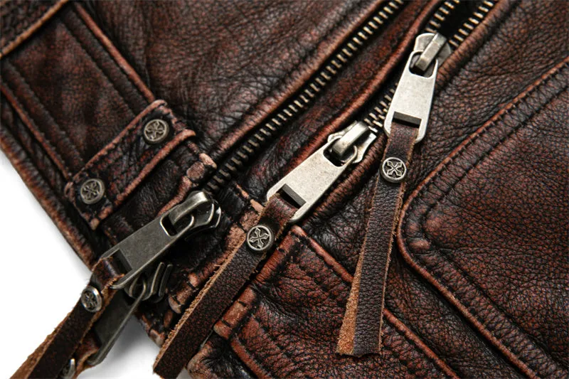 Mens Vintage Motorcycle Vest