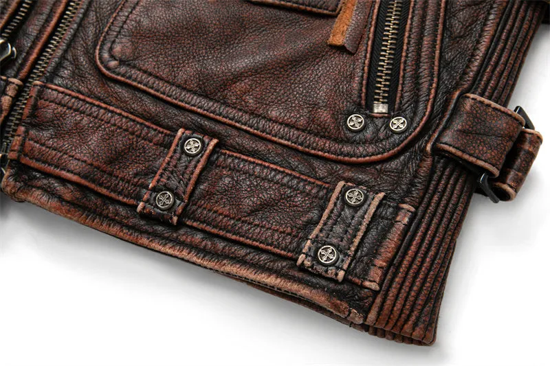 Mens Vintage Motorcycle Vest
