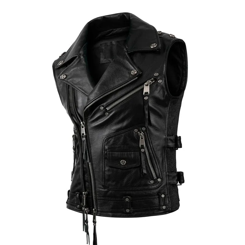 Mens Vintage Motorcycle Vest