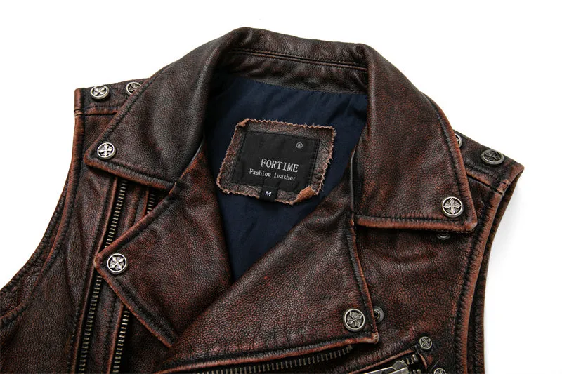 Mens Vintage Motorcycle Vest