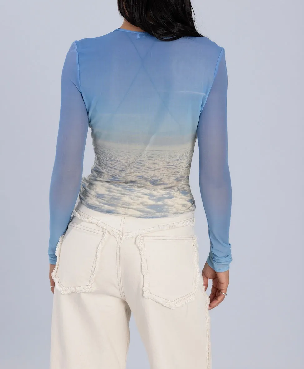 Mesh Long Sleeve Top
