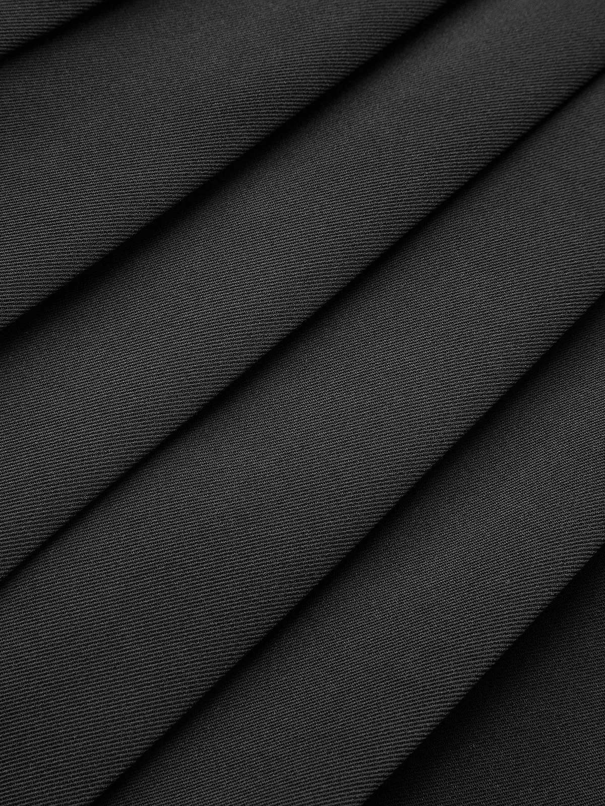Metal-Detail Asymmetrical Pleated Skirt