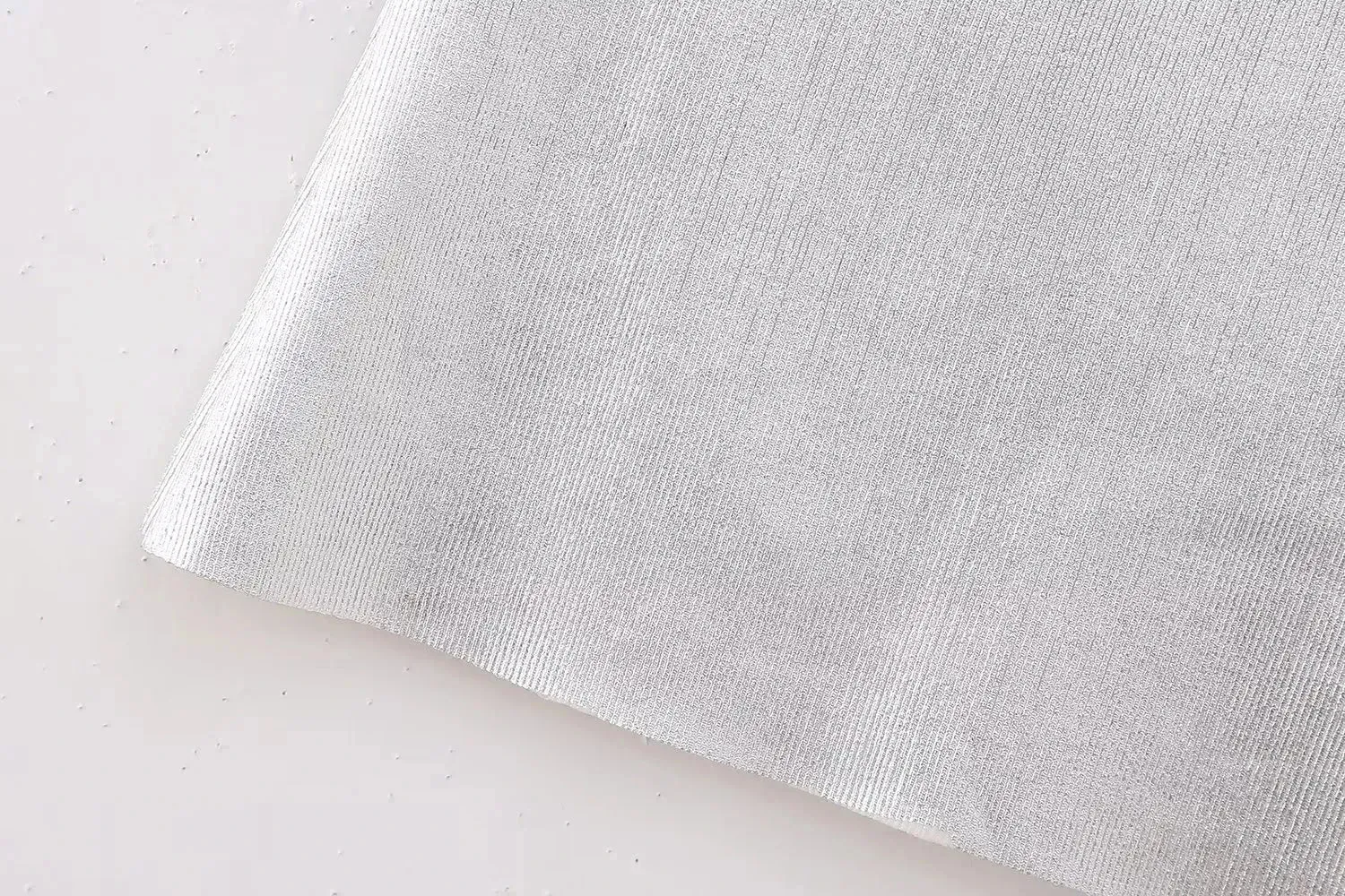 Metallic Silver Strapless Top | Dreamofthe90s