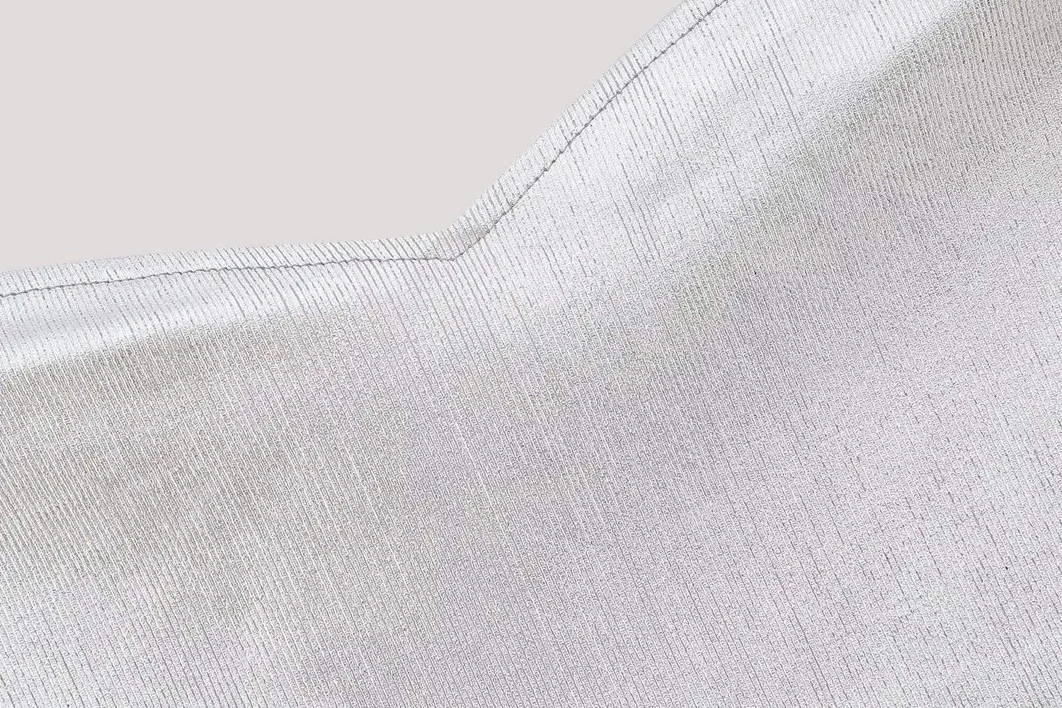 Metallic Silver Strapless Top | Dreamofthe90s