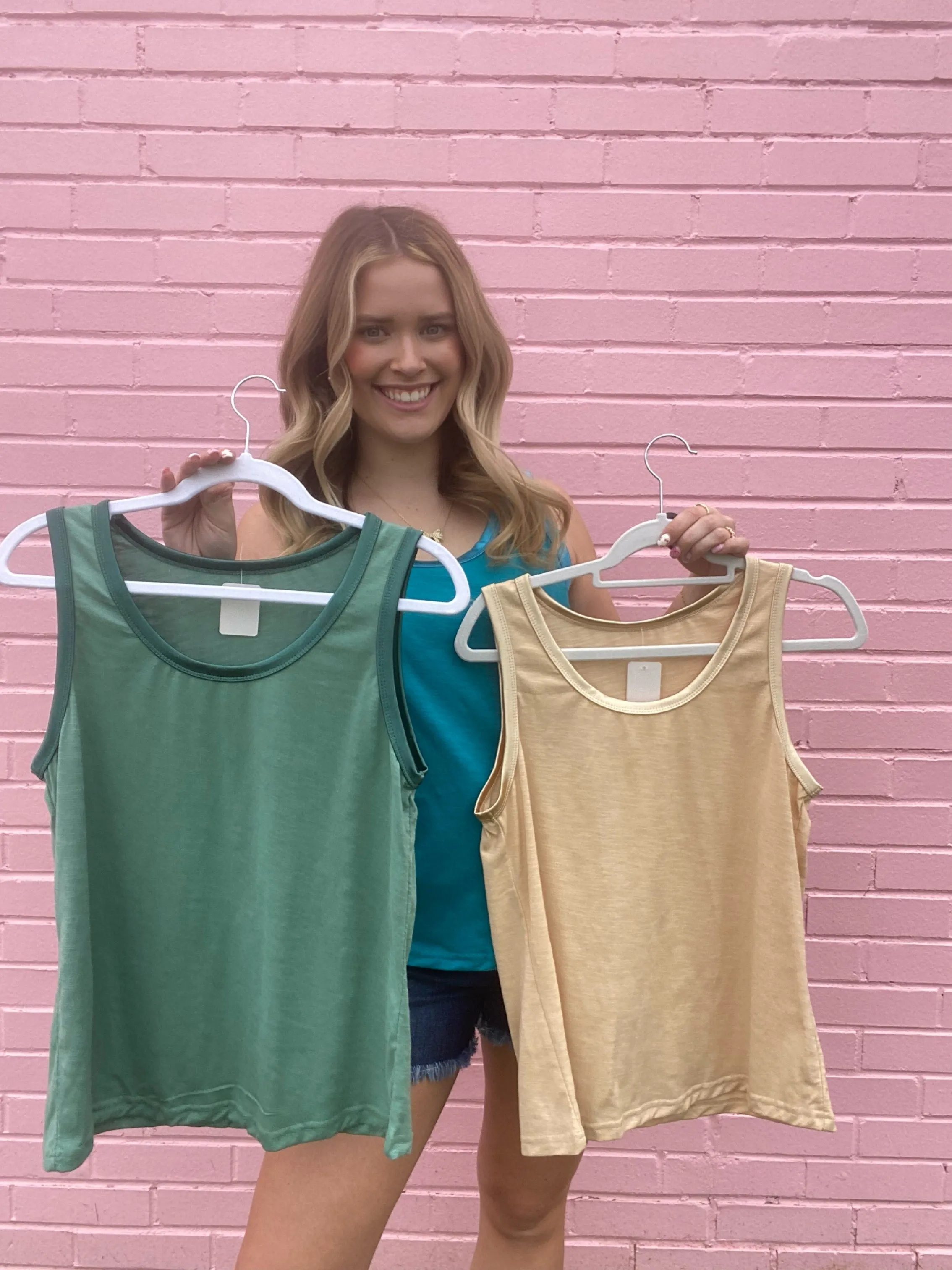 Metallic Tank Tops