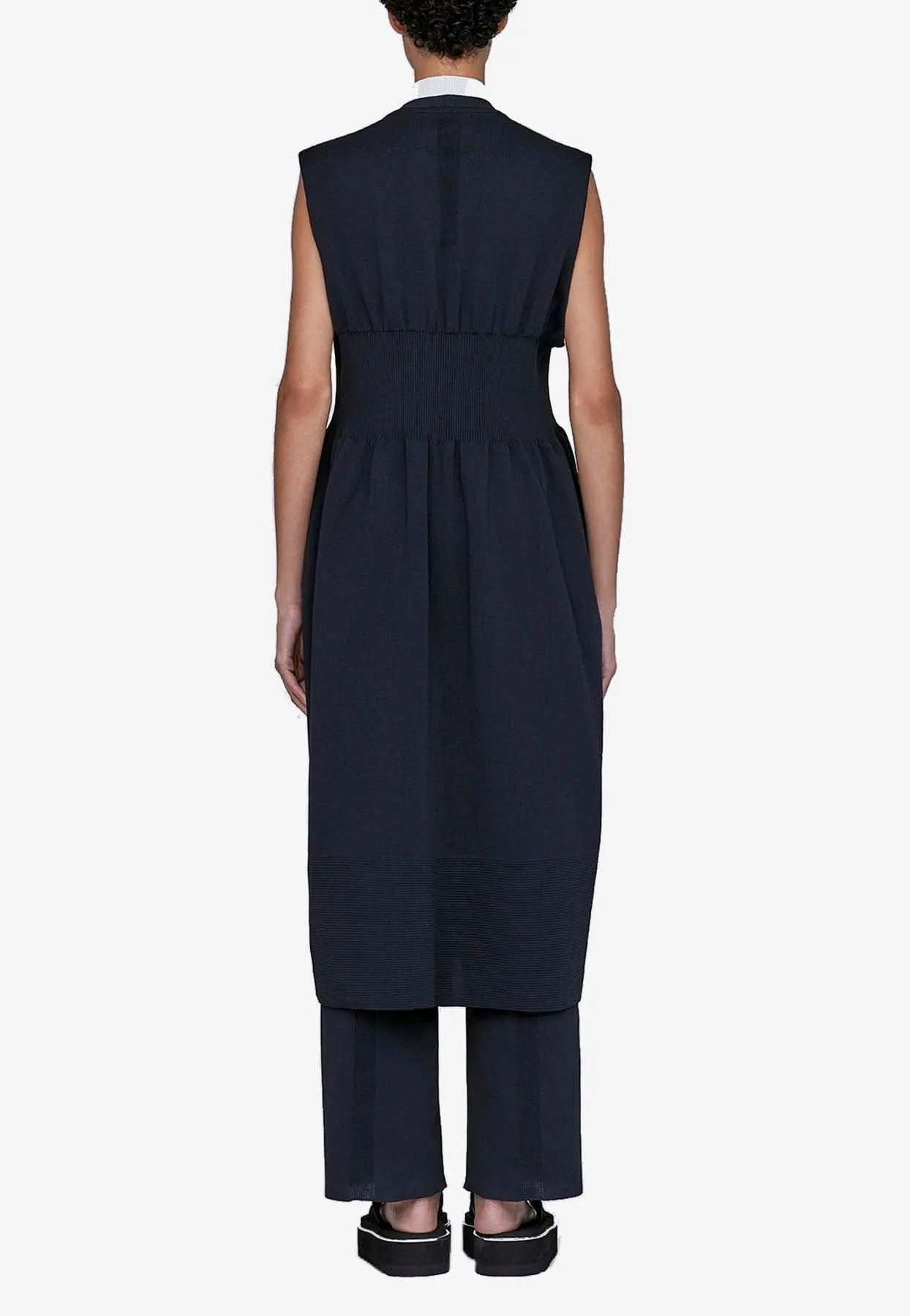 Milan V-neck Long Vest