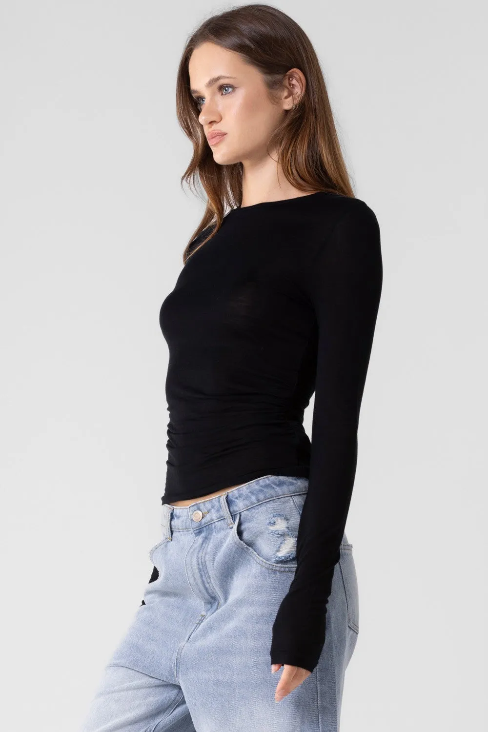 Milo Long Sleeve in Black