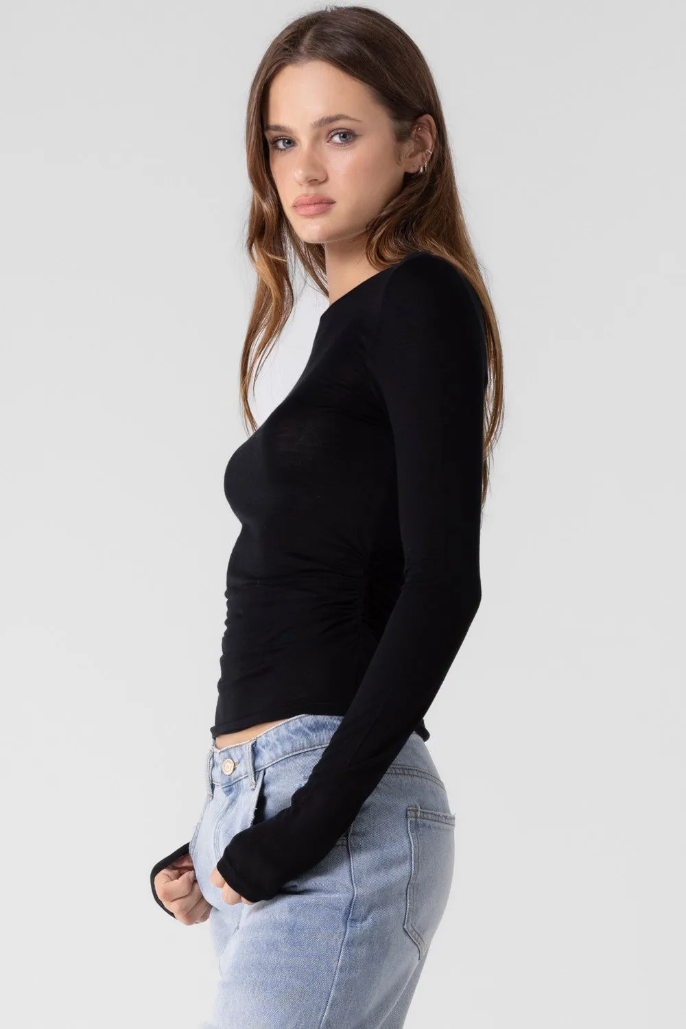 Milo Long Sleeve in Black