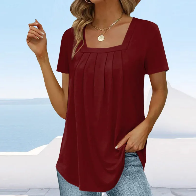 Mindy - Chic Pleated Top
