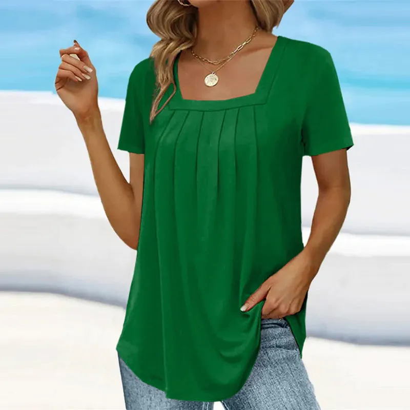 Mindy - Chic Pleated Top