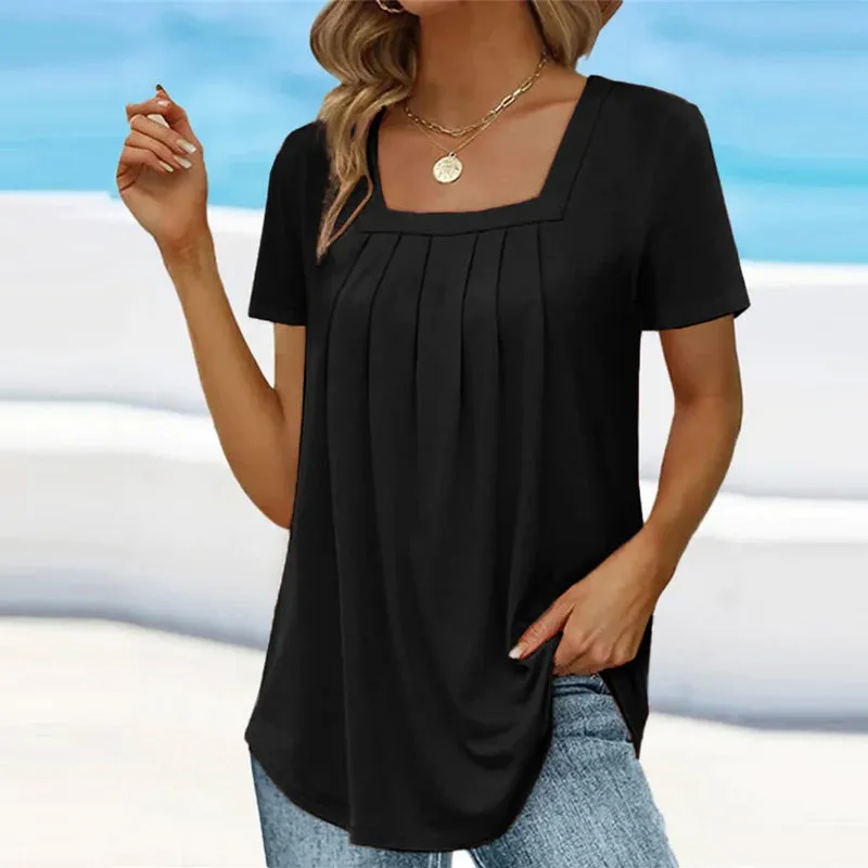 Mindy - Chic Pleated Top