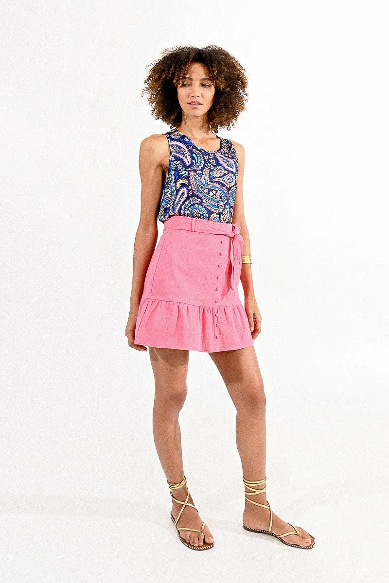 MINI SKIRT WITH RUFFLE
