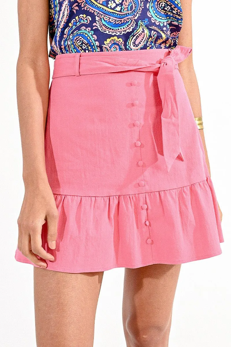 MINI SKIRT WITH RUFFLE