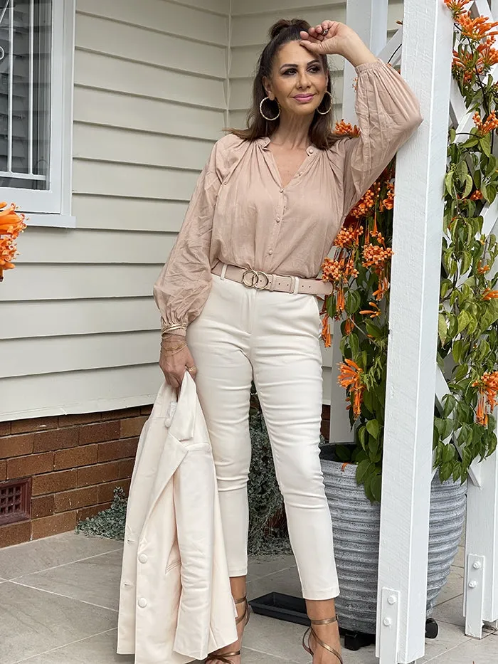 Missy Blouse - Nude