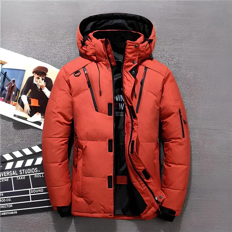 Modern hooded winter jacket, Mayo