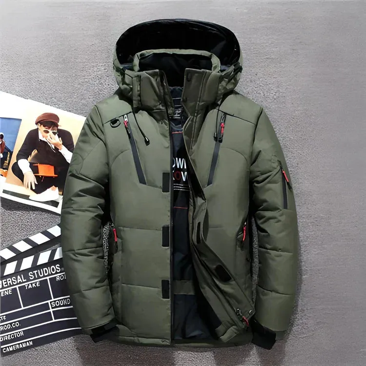 Modern hooded winter jacket, Mayo