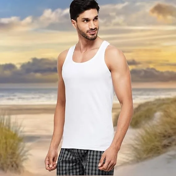 Molten Creek® 6X Pack Mens Vests Classic Sports 100% Cotton Tank Tops Summer Training Gym Sports Sleeveless Casual Undershirts S-2XL