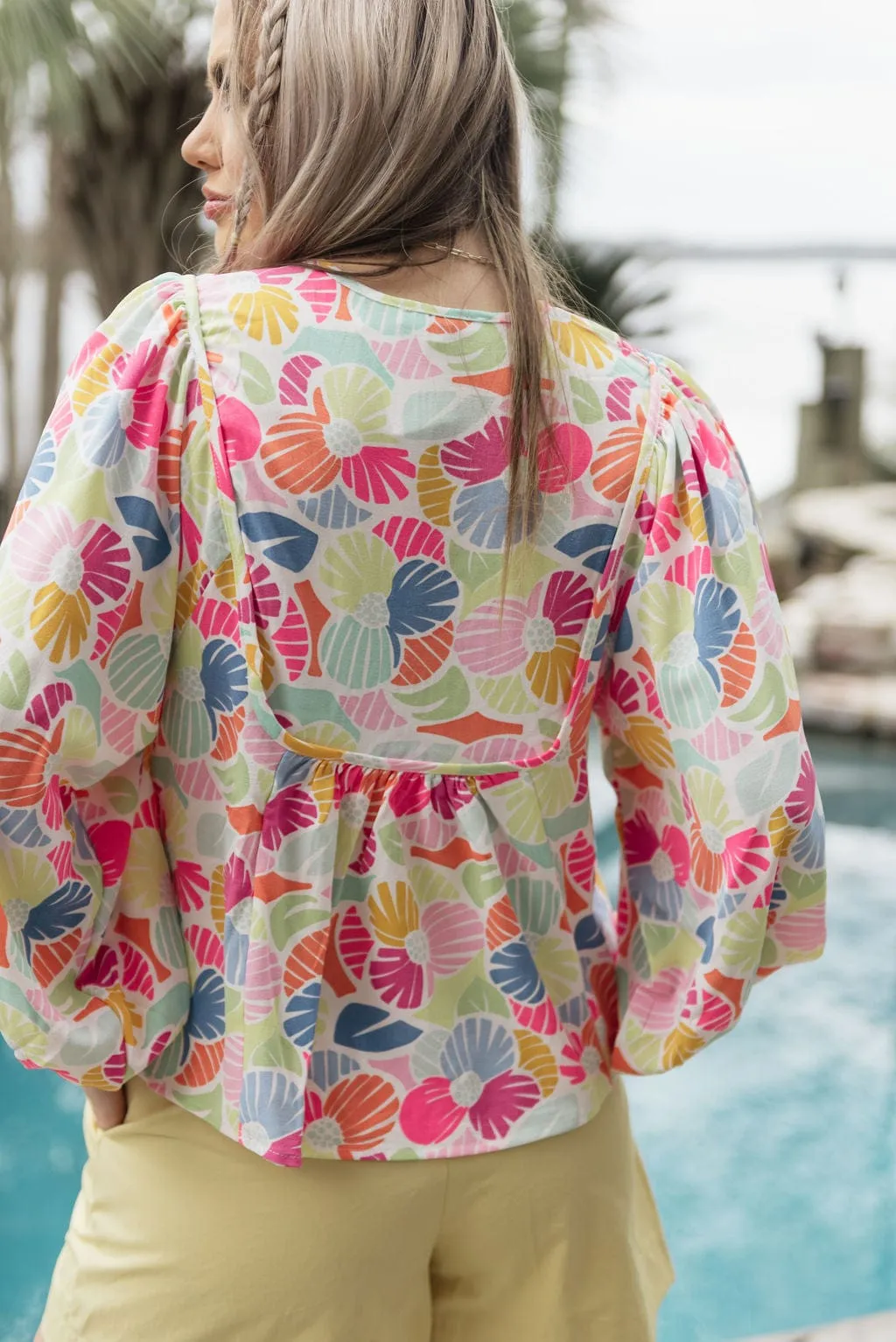 Multicolored Vivey Afternoon Showers Top