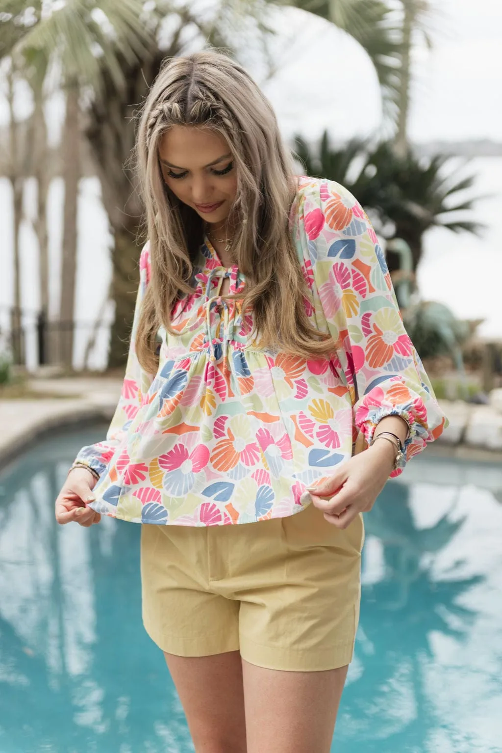 Multicolored Vivey Afternoon Showers Top
