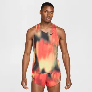 Nike Men's Dri-FIT AeroSwift ADV Running Vest Light Lemon Twist / Light Crimson / Black
