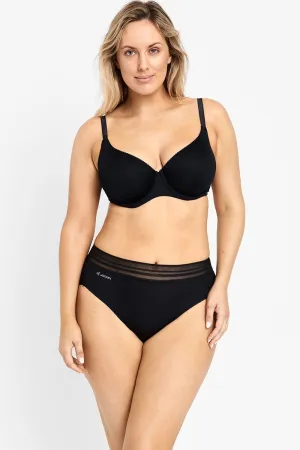 No Panty Line Promise Sheer Tops Hi Cut / Black