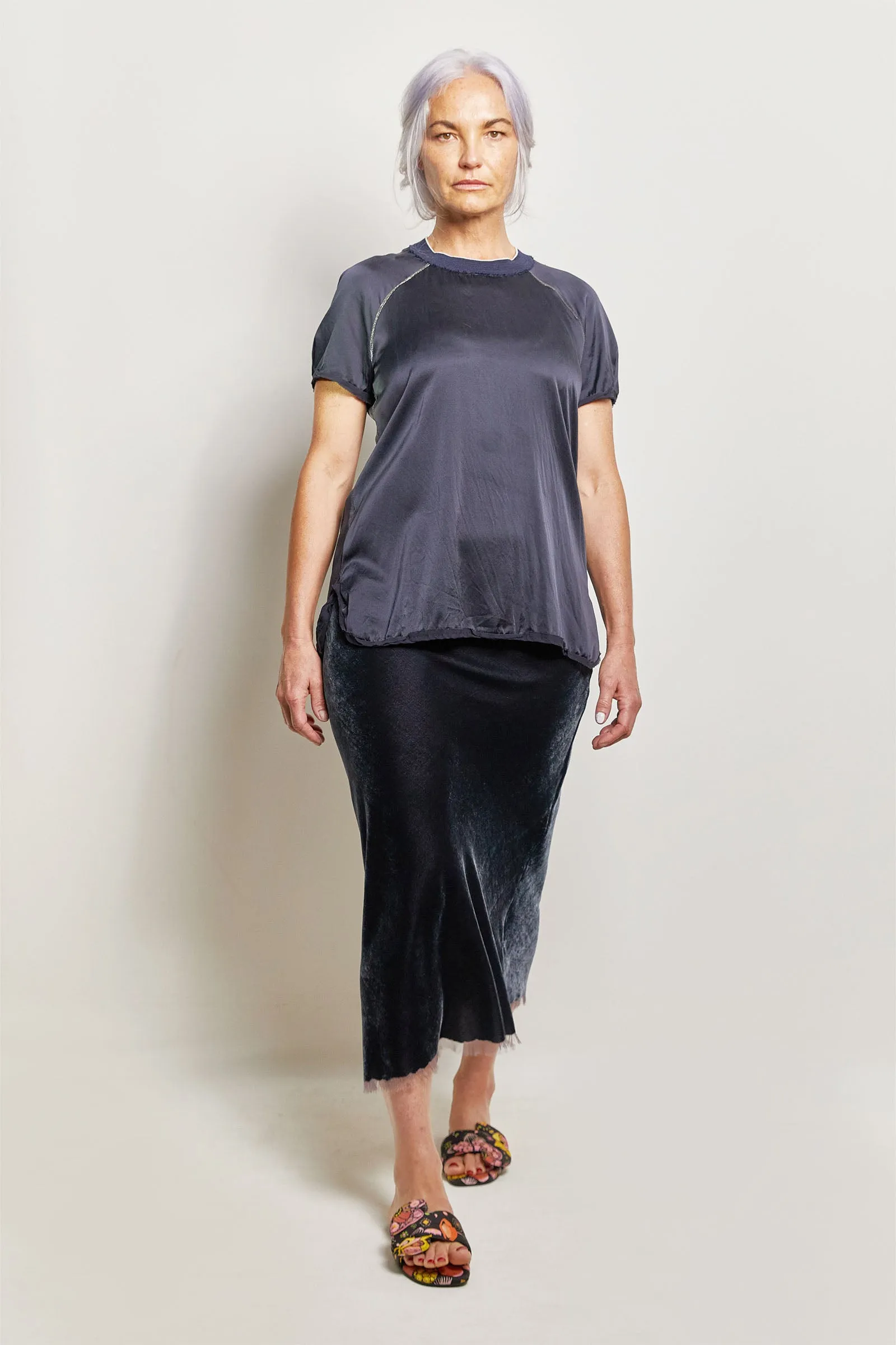 nusun silk raglan tee