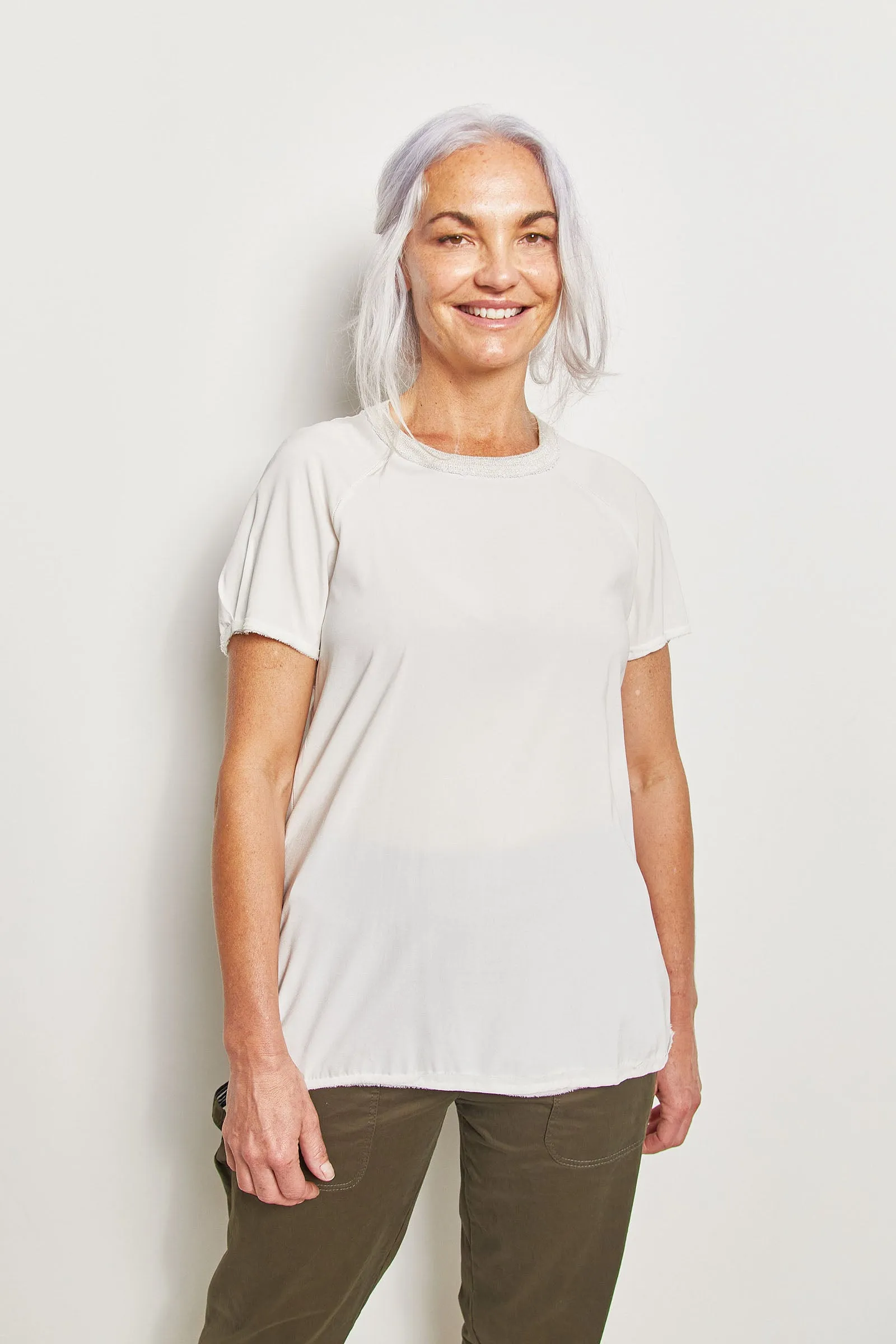 nusun silk raglan tee