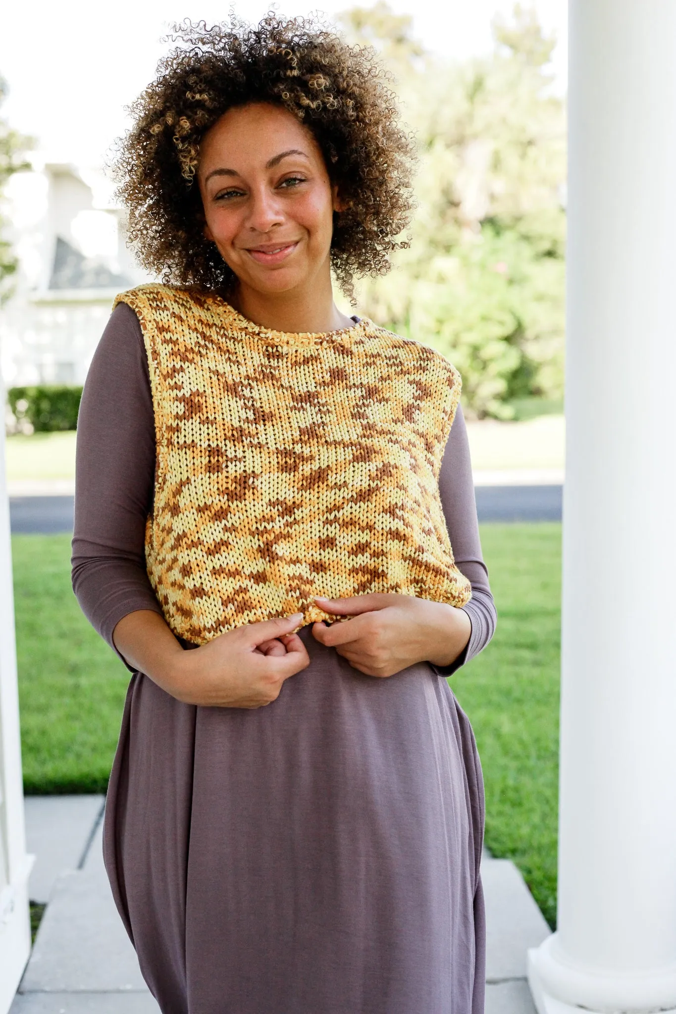 NWT FP Crochet Knit Vest