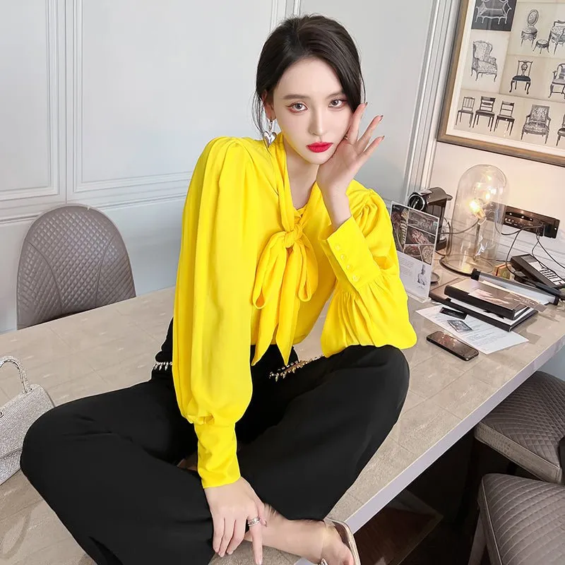 Office Puff Sleeved Blouses