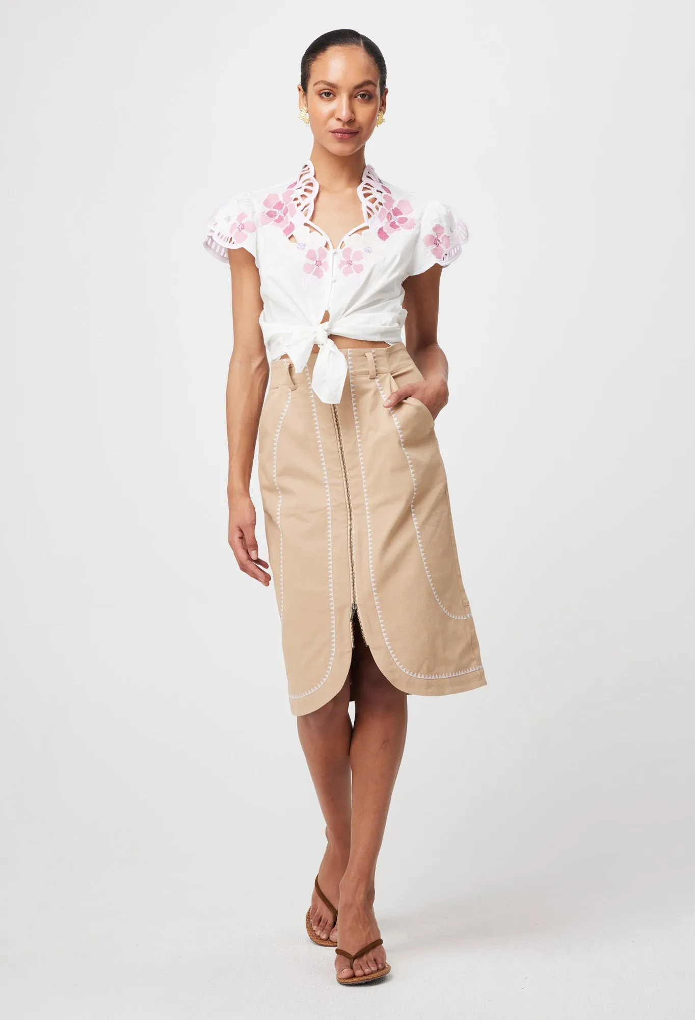 Once Was | Ballou Placement Blouse