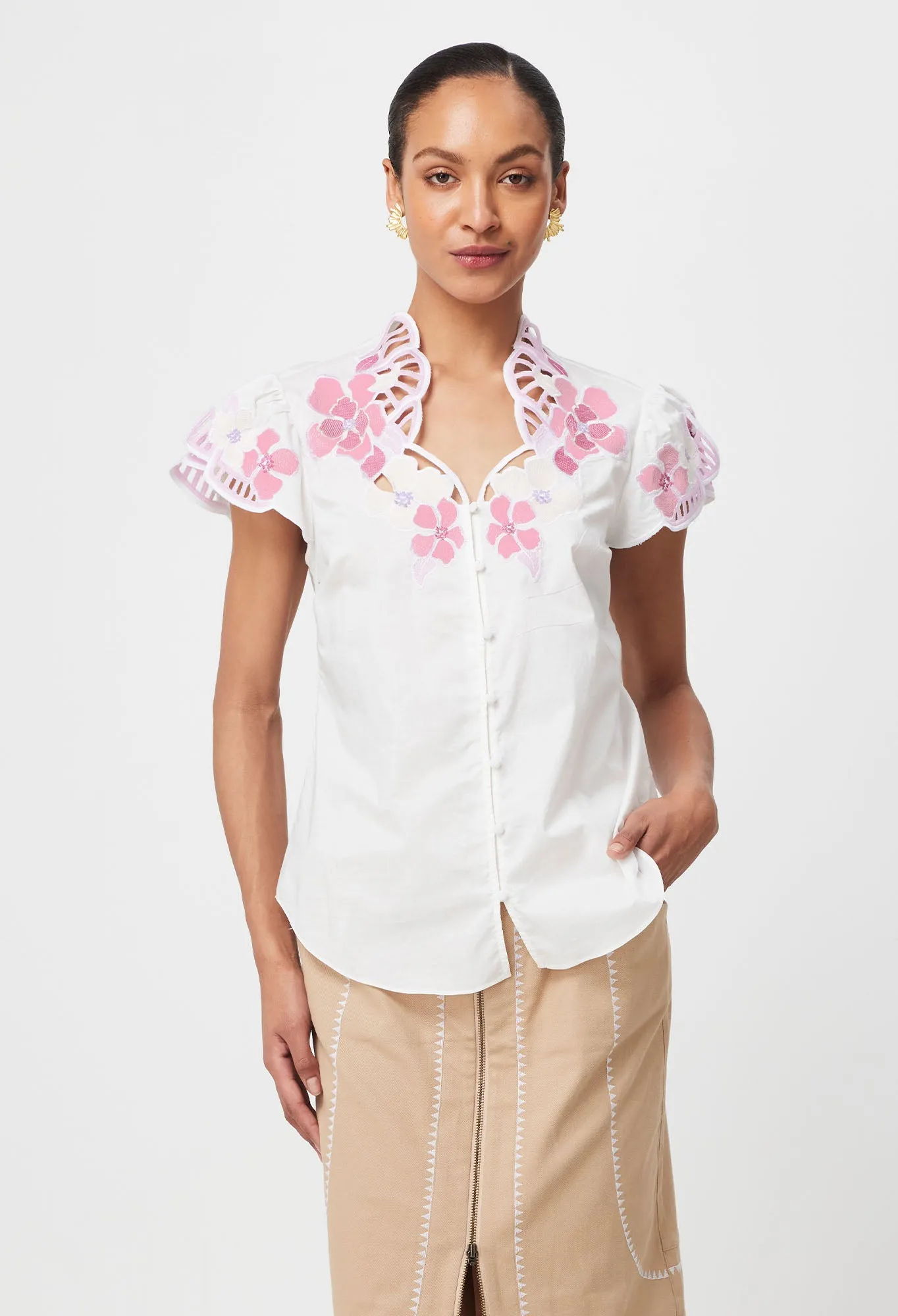 Once Was | Ballou Placement Blouse