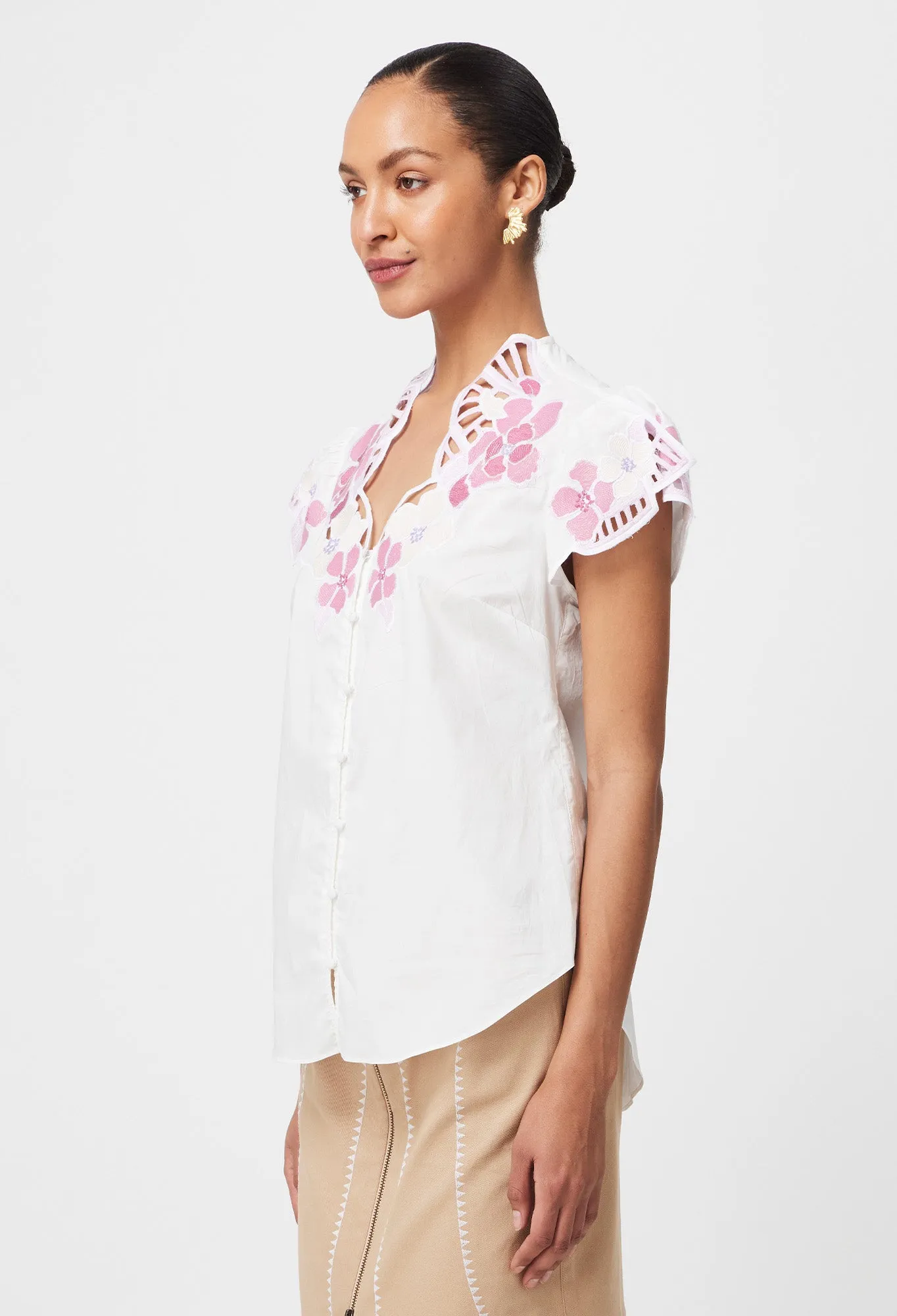 Once Was | Ballou Placement Blouse