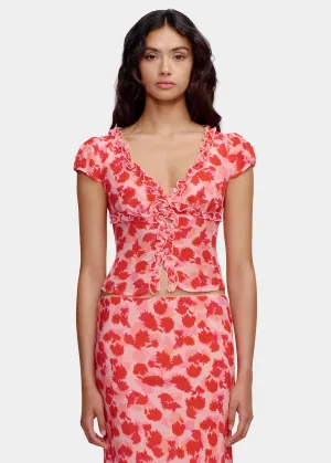 OWNLEY Mika Top - Strawberry Fields