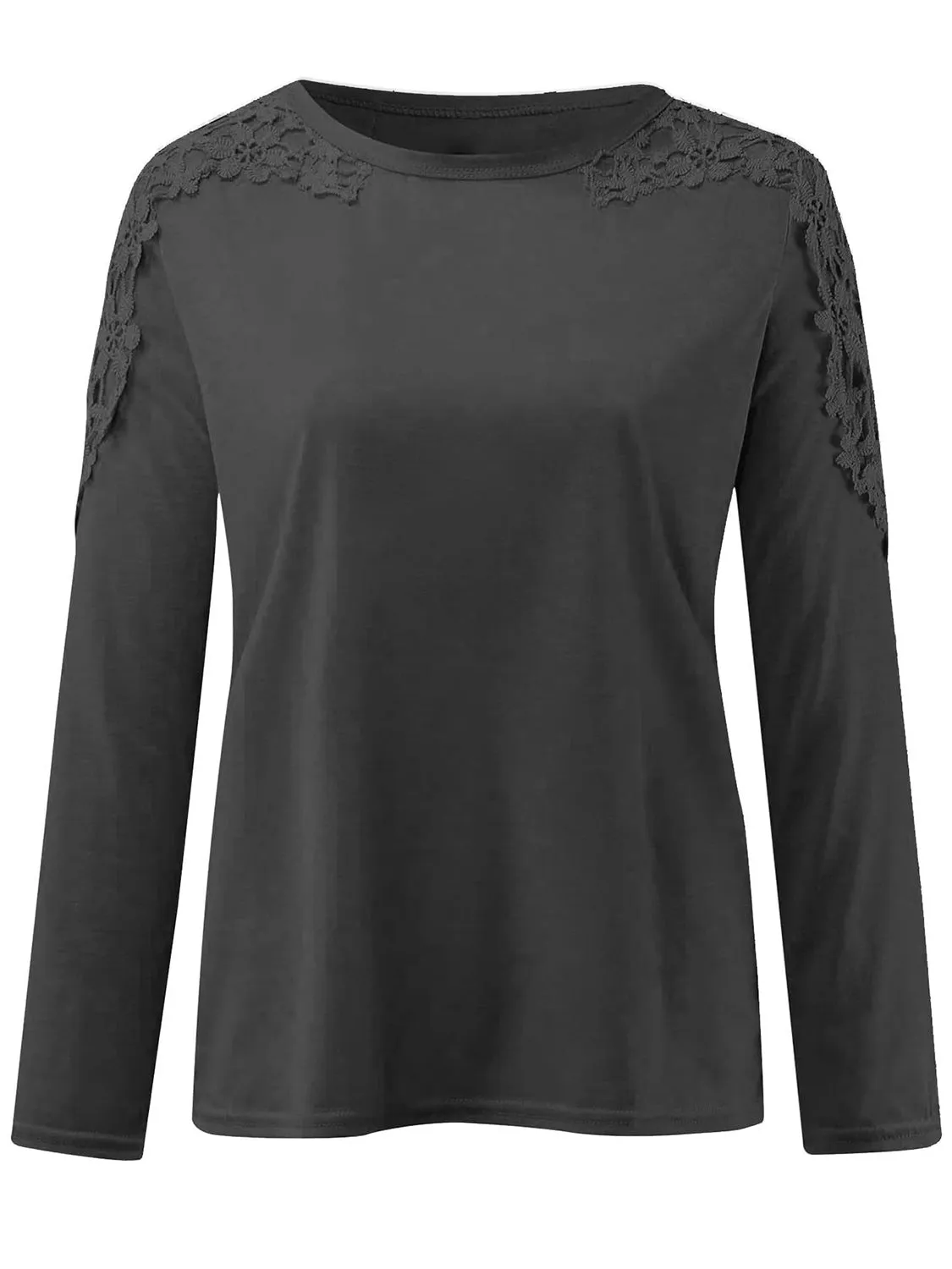 Paige Lace Detail Long Sleeve Top