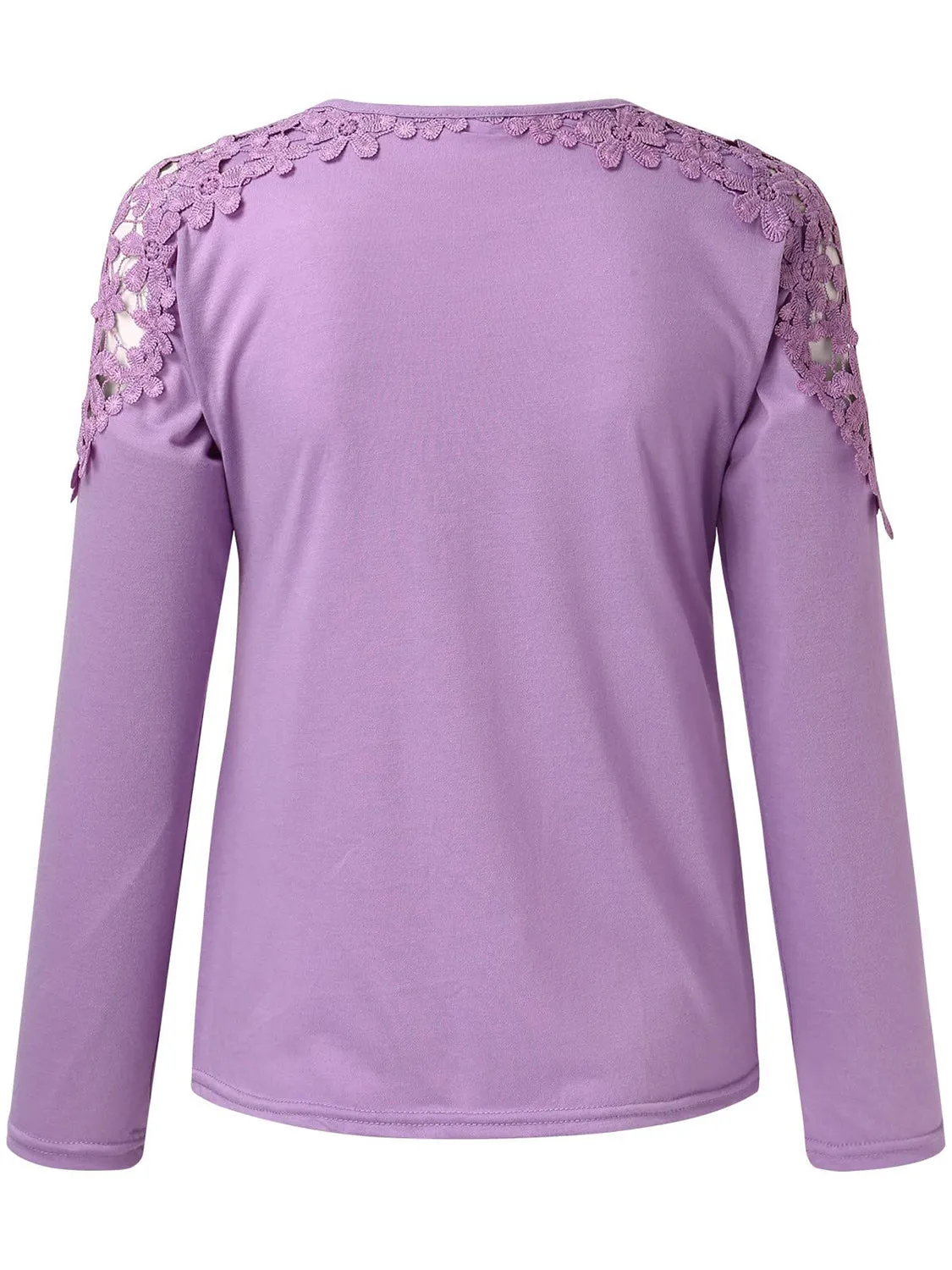 Paige Lace Detail Long Sleeve Top