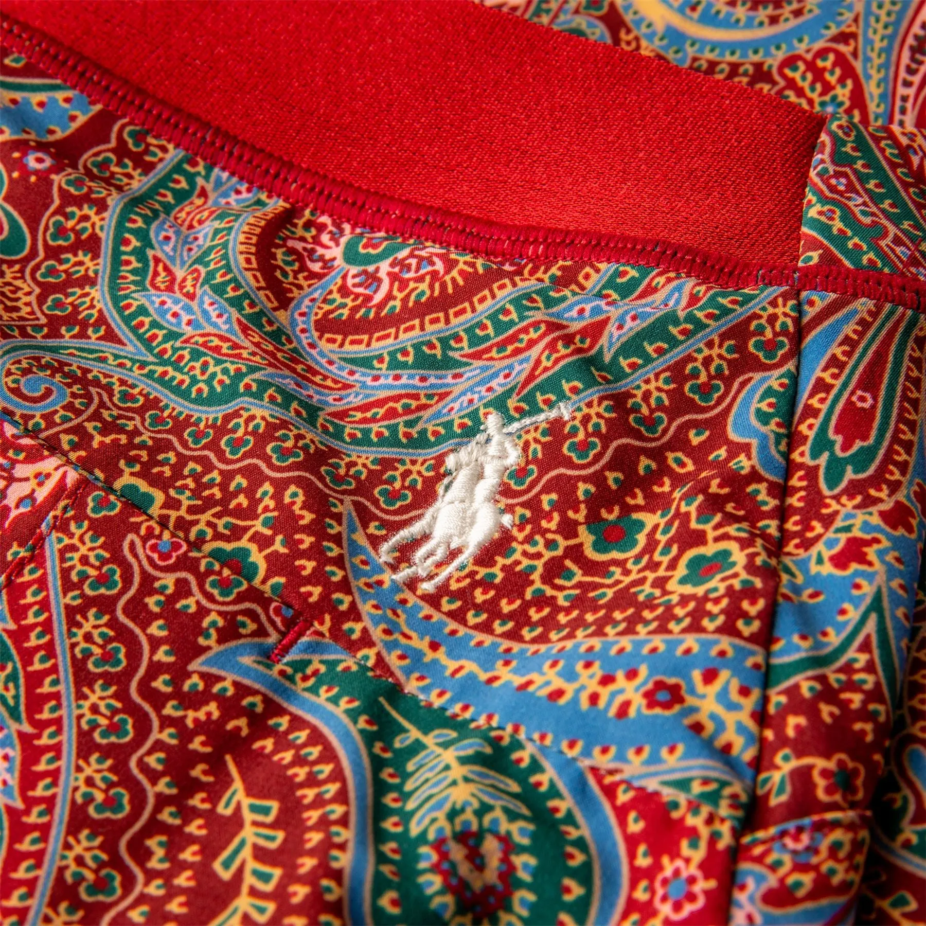 Paisley Pleated Four-Way-Stretch Skort Ancient Madder Paisley