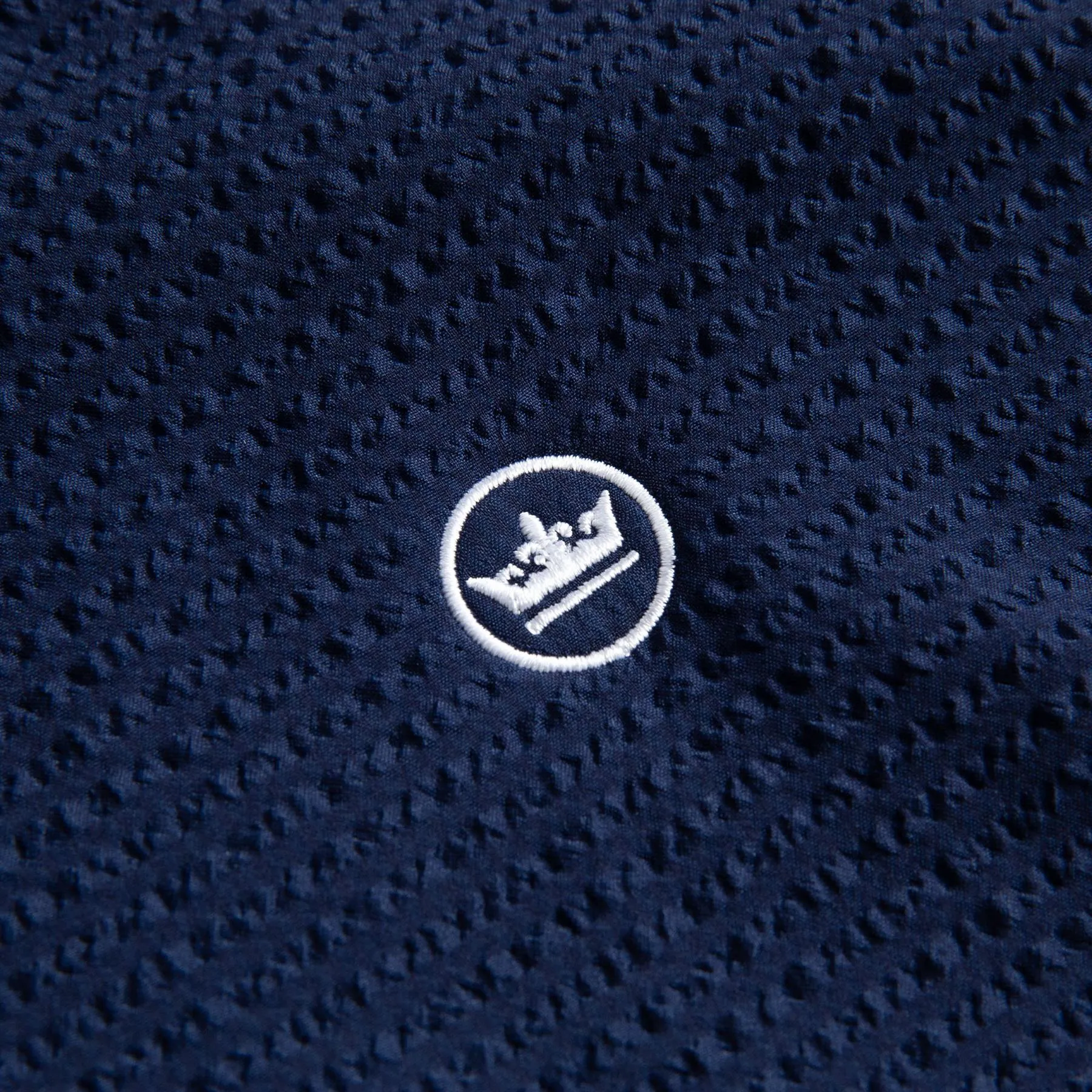 Performance Seersucker Hyb Vest Navy