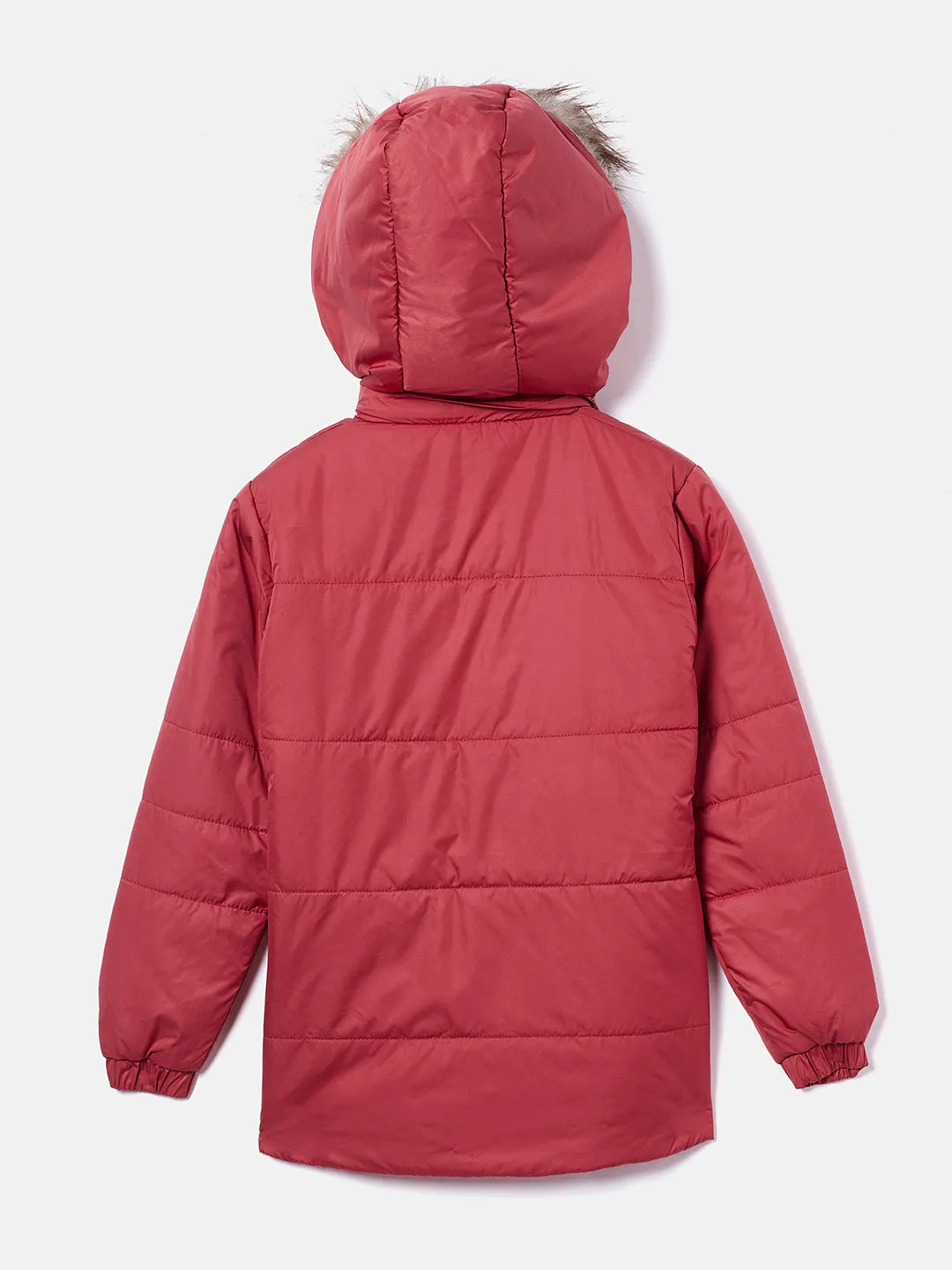 Pink Detachable Hood Jacket