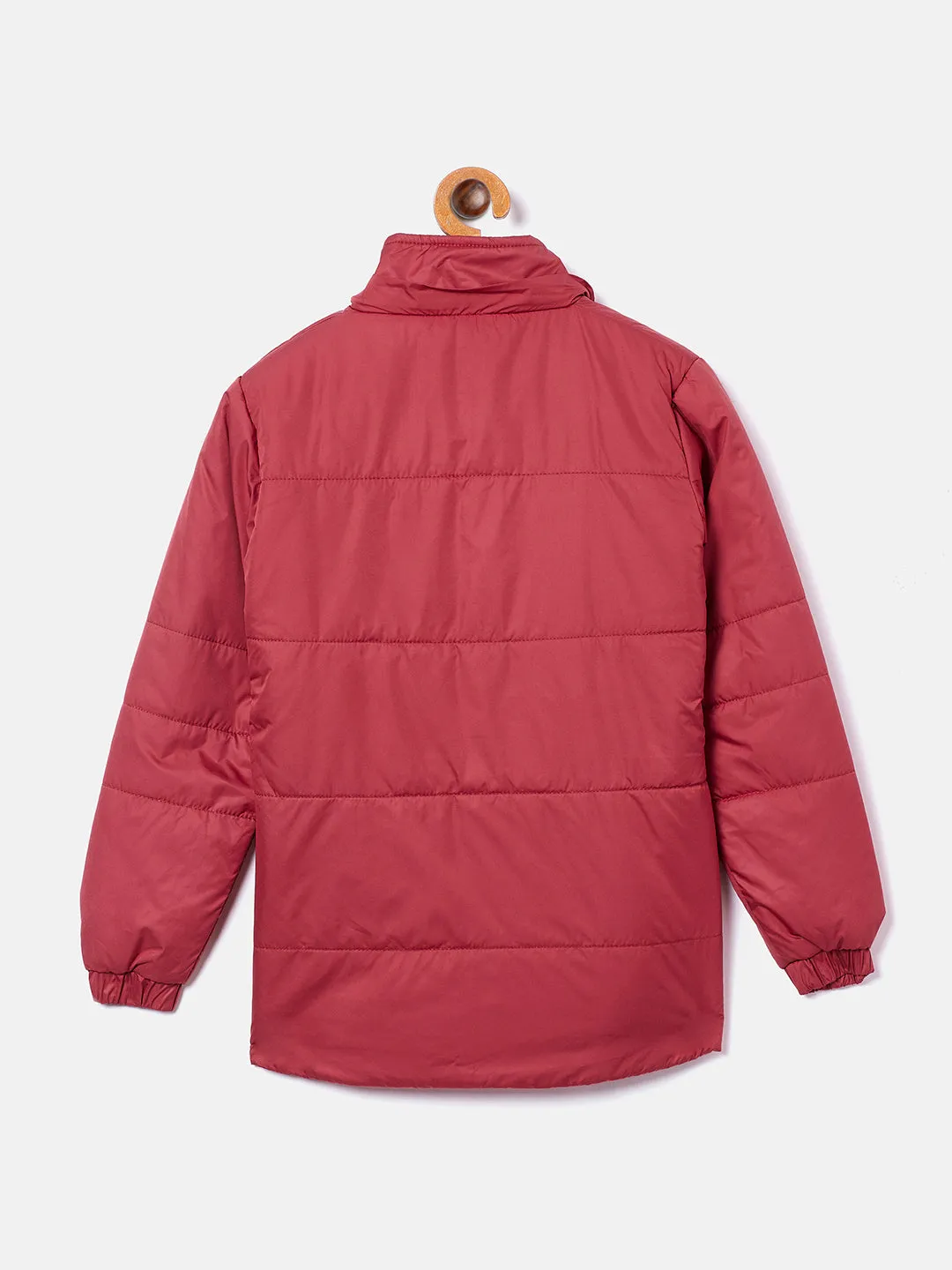 Pink Detachable Hood Jacket